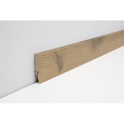Joka Sockelleiste 14x58 mm 2,4 m lang  FO 458 Profil  458 mit FinishFolie Oberfläche  L145  458