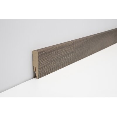 Joka Sockelleiste 14x58 mm 2,4 m lang  FO 458 Profil  458 mit FinishFolie Oberfläche  L157  458