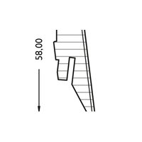 JOKA Sockelleiste 18x58 mm foliert (FO) Profil #6 60 mit...
