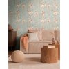 AS 790616 Tapeten A.S Creation CosmoLiving Farbe Blau Orange Creme Grau  Vliestapete