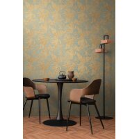 AS 790632 Tapeten A.S Creation CosmoLiving Farbe Blau Gold    Vliestapete