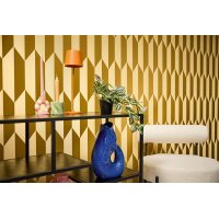 AS 790866 Tapeten A.S Creation CosmoLiving Farbe Gold Metallic Gelb   Vliestapete