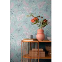 AS 791082 Tapeten A.S Creation CosmoLiving Farbe Blau Rosa Grau   Vliestapete