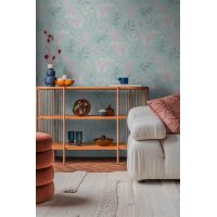 AS 791082 Tapeten A.S Creation CosmoLiving Farbe Blau Rosa Grau   Vliestapete