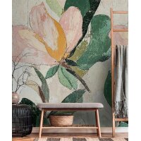 AS 791443 Tapeten A.S Creation CosmoLiving Farbe Grün Beige Creme Rosa Orange Fototapete