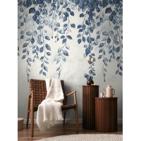 AS 791445 Tapeten A.S Creation CosmoLiving Farbe Blau Creme Weiß   Fototapete