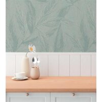 AS 790965 Tapeten A.S Creation Hygge III Farbe Grün Metalllic    Vliestapete