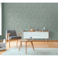 AS 790965 Tapeten A.S Creation Hygge III Farbe Grün Metalllic    Vliestapete