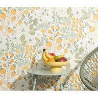 1051807 Tapeten Erismann La Terrasse Farbe orange Vliestapete