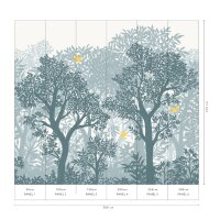 220500101 Tapeten Erismann La Terrasse Farbe blau Panel