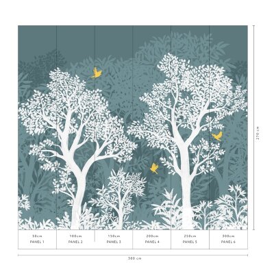 220510101 Tapeten Erismann La Terrasse Farbe blau Panel