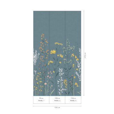 220550101 Tapeten Erismann La Terrasse Farbe blau Panel