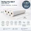 StoTap Pro 100 P – 3 × 50 m² Glasvlies Weiß, 150 m² Bündel