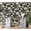 1050815 Tapeten Erismann Secret Garden  Farbe schwarz Vliestapete
