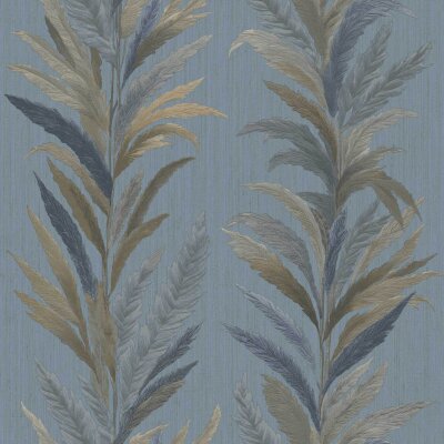 35906 Tapeten Essener Ornamenta Farbe blau gold braun Vliestapete