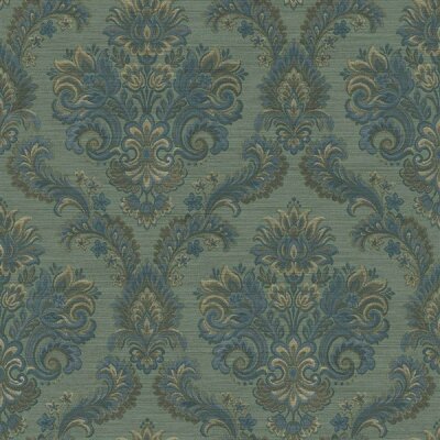 35945 Tapeten Essener Ornamenta Farbe grün blau gold Vliestapete