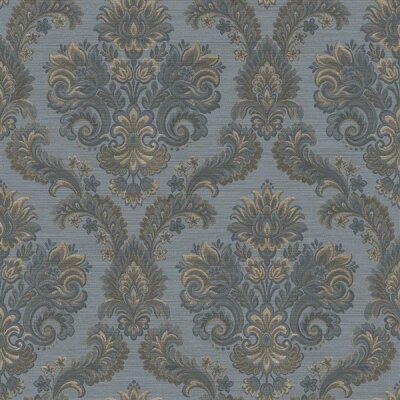35946 Tapeten Essener Ornamenta Farbe blau gold braun Vliestapete