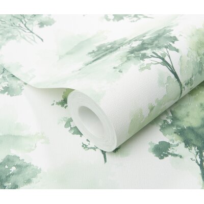 1055707 Tapeten Erismann Forest Dreams Farbe grün Vliestapete