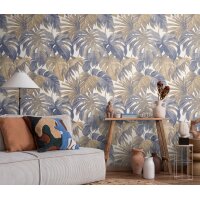 1055844 Tapeten Erismann Forest Dreams Farbe blau Vliestapete