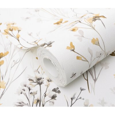 1056120 Tapeten Erismann Forest Dreams Farbe gelb Vliestapete