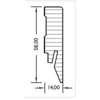 Sockelleiste 14x58 mm FO#458 TOUCH DEKOR Profil #458 mit...