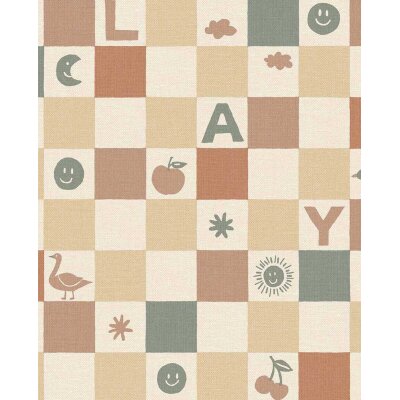 363141 Tapeten Eijffinger TINY TREASURES gelb ocker mehrfarbig Vliestapete