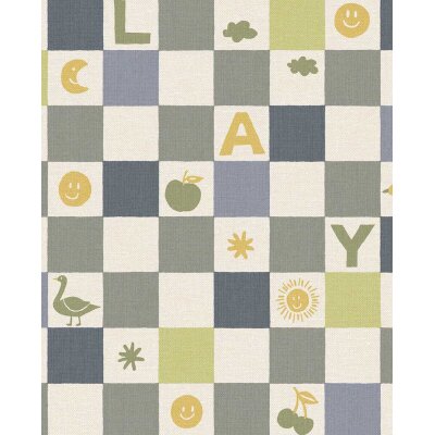 363142 Tapeten Eijffinger TINY TREASURES blau mehrfarbig  Vliestapete