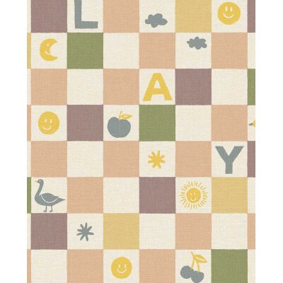 363143 Tapeten Eijffinger TINY TREASURES gelb ocker mehrfarbig pastell Vliestapete