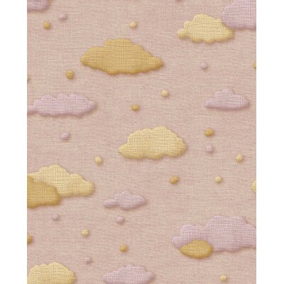 363164 Tapeten Eijffinger TINY TREASURES rosa gelb ocker  Vliestapete