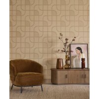 363264 Tapeten Eijffinger Calm Crafted oranien terrakotta kupfer Vliestapete