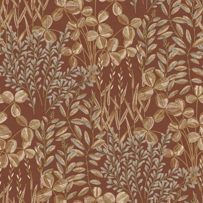 A78902 GranDeco Inia Braun – Muster Tapete Wohnzimmer, Vinyl Vliestapete, Natur Tapete modern