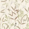 A83502 GranDeco Inia Beige – Muster Tapete Wohnzimmer, Vinyl Vliestapete, moderne Wandgestaltung