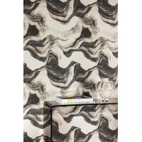 A85101 GranDeco Structured Walls Muster Tapete Schwarz – Vinyl Vliestapete für Wohnzimmer & Wohnräume