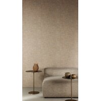 A85402 GranDeco Structured Walls Tapete Beige – Vinyl Vliestapete für Wohnräume