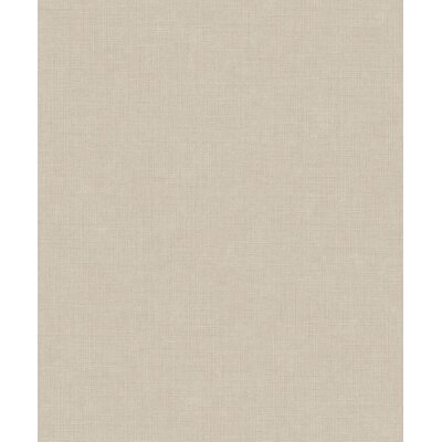 GrandecoLife Karuna Vinyltapete Beige Uni Textil A71004 Solena Plain – scheuerbeständig, 53 cm x 10,05 m