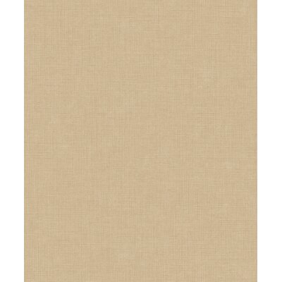 GrandecoLife Karuna Vinyltapete Taupe Uni Textil A71006 Solena Plain – scheuerbeständig, 53 cm x 10,05 m