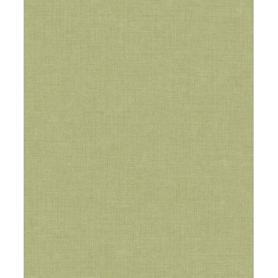 GrandecoLife Karuna Vinyltapete Grün Uni Textil A71007 Solena Plain – scheuerbeständig, 53 cm x 10,05 m