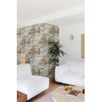 GrandecoLife Karuna Vinyltapete Grau A76301 Sketched...