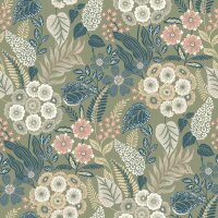 GrandecoLife Karuna Vinyltapete Grün A76603 Alice...