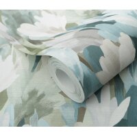 Erismann 10586-07 Pure Harmony Vliestapete Blumen Blau...