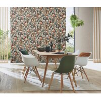 Erismann 10586-11 Pure Harmony Vliestapete Blumen Braun Modern