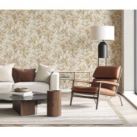 Erismann 10587-11 Pure Harmony Vliestapete Blättermotiv Braun Modern
