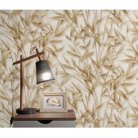 Erismann 10587-11 Pure Harmony Vliestapete Blättermotiv Braun Modern