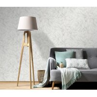Erismann 10587-31 Pure Harmony Vliestapete Blättermotiv Grau Modern