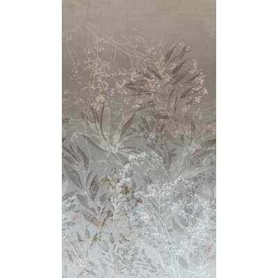 Erismann 22101-07-01 Pure Harmony Vliestapete Fototapete Blättermotiv Grau Natürlich