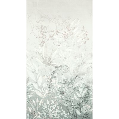 Erismann 22102-07-01 Pure Harmony Vliestapete Fototapete Blättermotiv Grau Natürlich