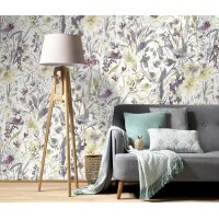 Erismann 22106-07-01 Pure Harmony Vliestapete Fototapete Blumenmotiv Gelb Romantisch