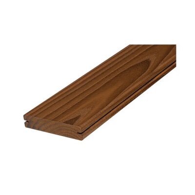 Jordan Thermo-Esche Terrassendiele 20 x 132 x 3000 mm – glatt gehobelt – seitlich genutet – Thermoholz