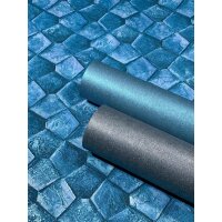 86565 Marburg Felix Diener Eclectic Farbe blau, grau Vliestapete 1 Rolle Sonderposten