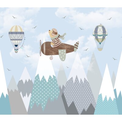 CW6001-1 Decoprint Wallcoverings Cute Walls blau  Digitaltapete